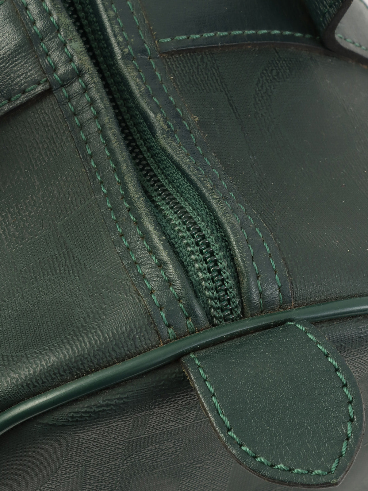 Trotter 图案标志牌波士顿包，绿色