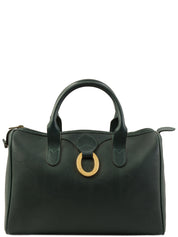 Trotter 图案标志牌波士顿包，绿色