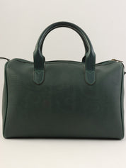 Trotter 图案标志牌波士顿包，绿色