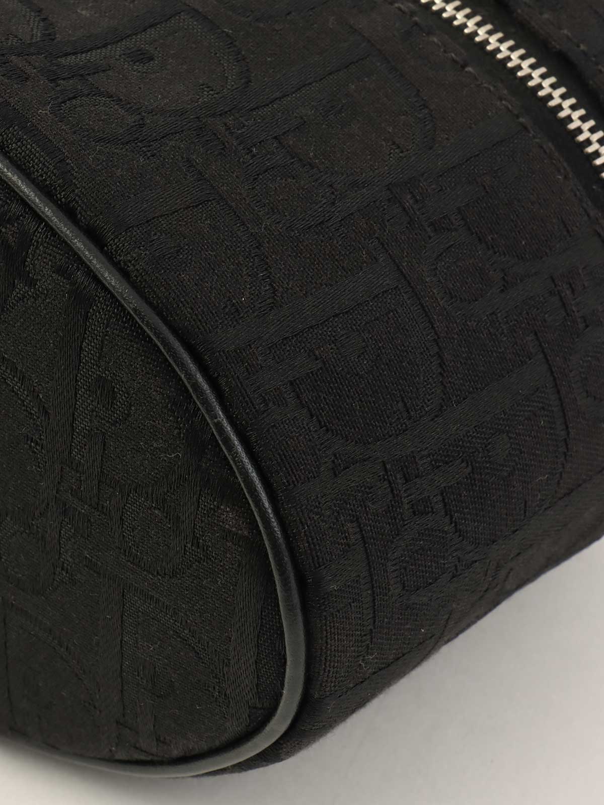 トロッターパターンヴァニティハンドバッグ　ブラック