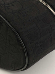 トロッターパターンヴァニティハンドバッグ　ブラック