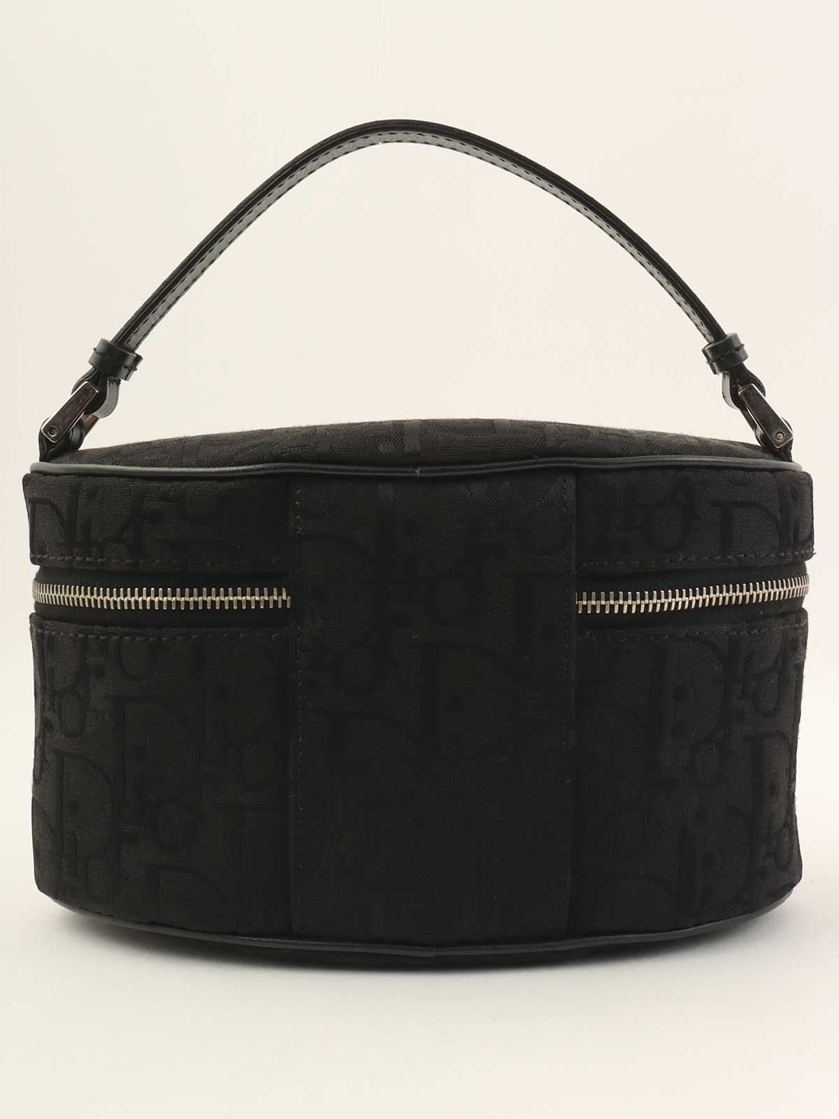 トロッターパターンヴァニティハンドバッグ　ブラック