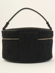 トロッターパターンヴァニティハンドバッグ　ブラック