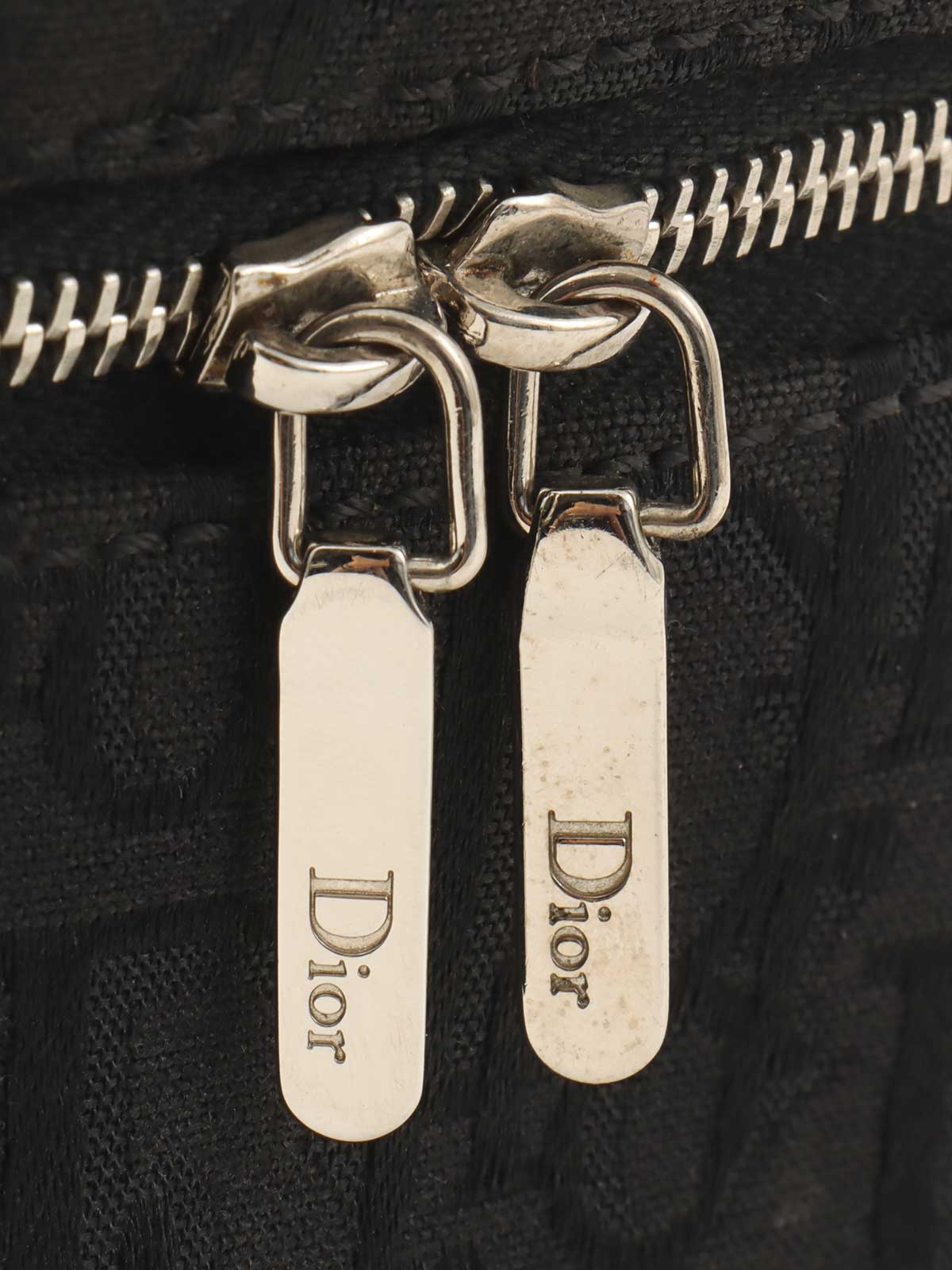 トロッターパターンヴァニティハンドバッグ　ブラック