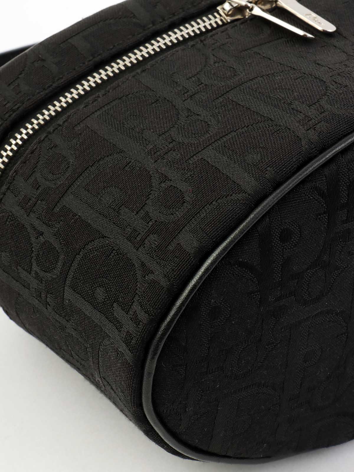 トロッターパターンヴァニティハンドバッグ　ブラック