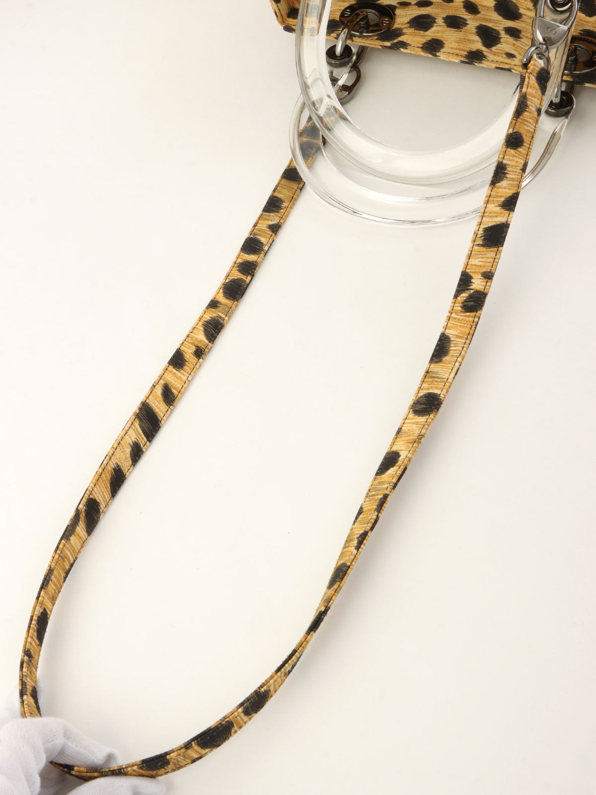 ロゴプレートハンドバッグ メタリックブラウン