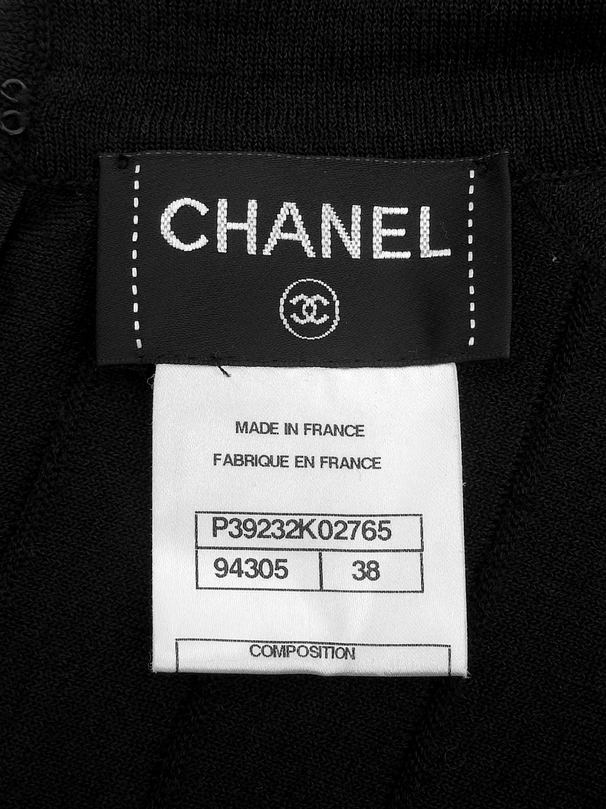 オーバルロゴCCマークフリルデザインワンピース　ブラック