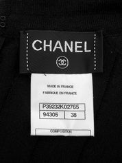 オーバルロゴCCマークフリルデザインワンピース ブラック