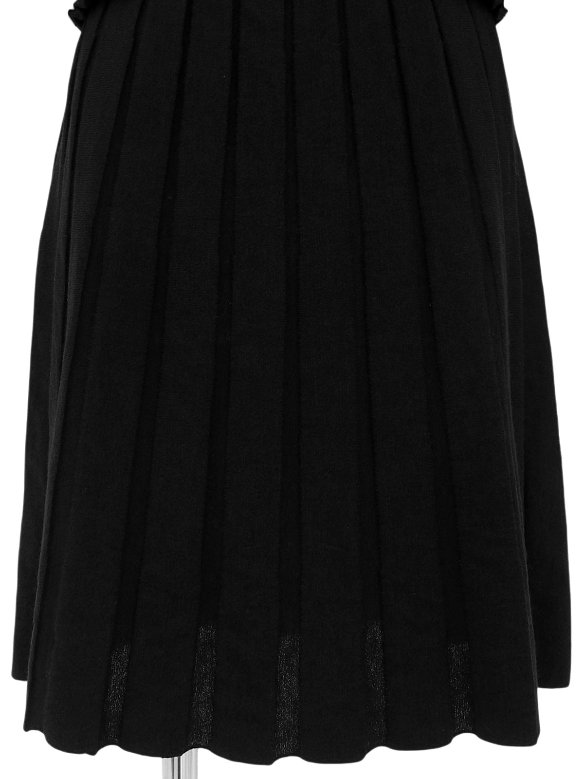 オーバルロゴCCマークフリルデザインワンピース　ブラック