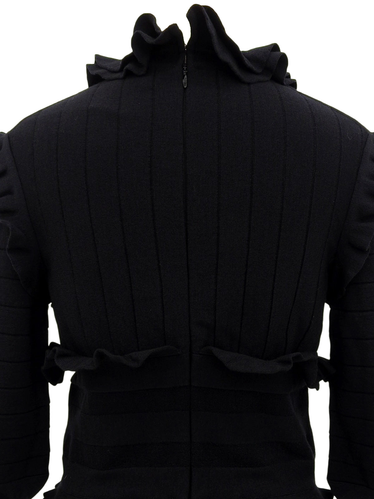 オーバルロゴCCマークフリルデザインワンピース　ブラック