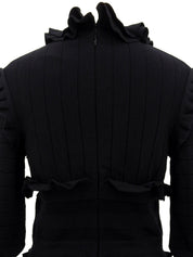 オーバルロゴCCマークフリルデザインワンピース ブラック