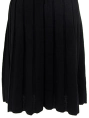 オーバルロゴCCマークフリルデザインワンピース　ブラック