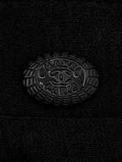 オーバルロゴCCマークフリルデザインワンピース　ブラック