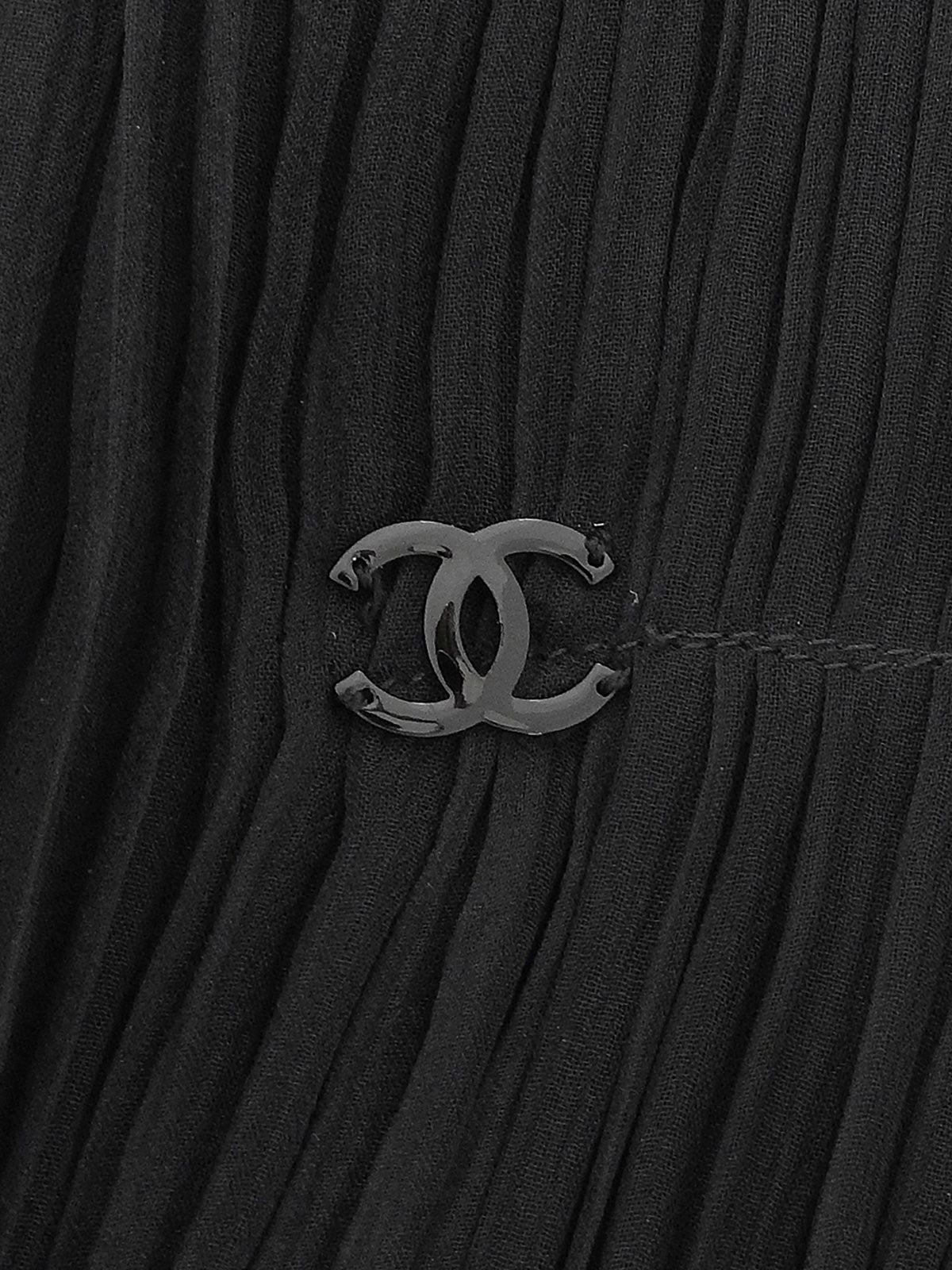 2005 Silk CC Mark Plate See-Through Dress in Black