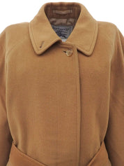 カシミアステンカラーコート ベージュ