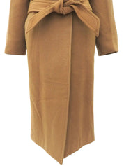 カシミアステンカラーコート ベージュ