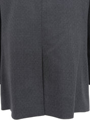 チェックパターンロゴボタンテーラードジャケット グレー