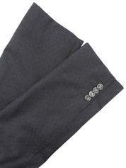 チェックパターンロゴボタンテーラードジャケット グレー