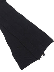 Damier logo patch scarf in black
