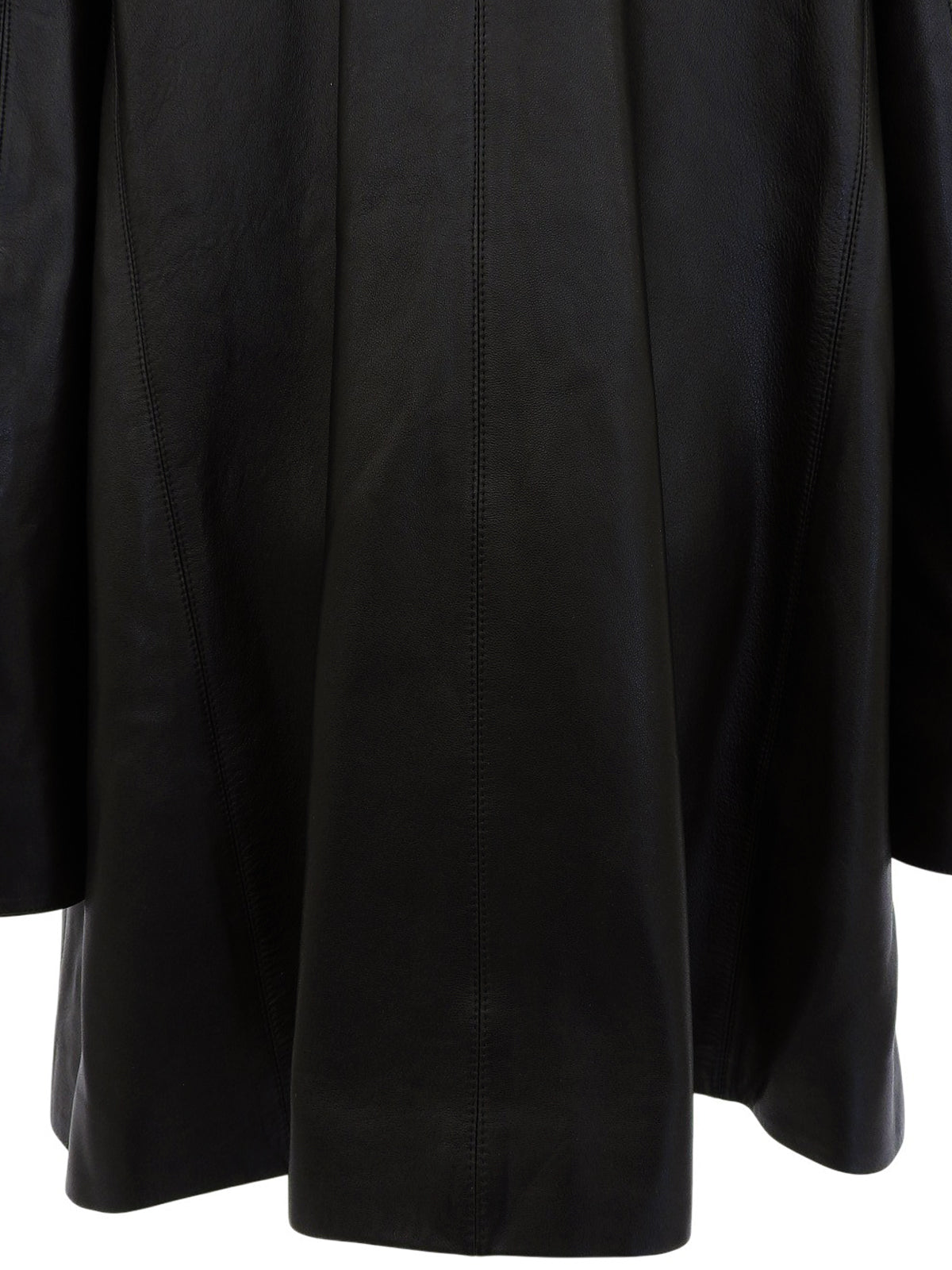 2001年製 リアルレザーCCマークボタンコート ブラック