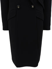 1997年製　ウールCCマークボタンロングジャケット　ブラック