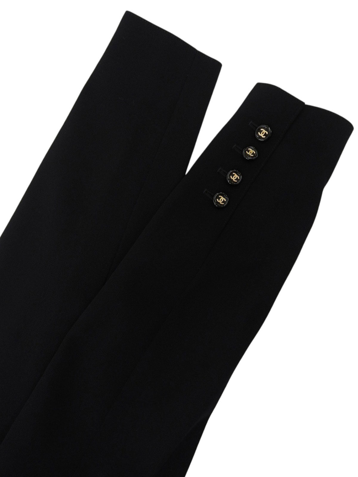 1997年製　ウールCCマークボタンロングジャケット　ブラック