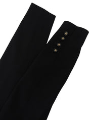 1997年製　ウールCCマークボタンロングジャケット　ブラック