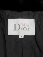 Black fur coat