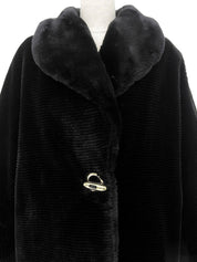 Black fur coat