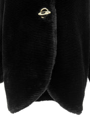 Black fur coat