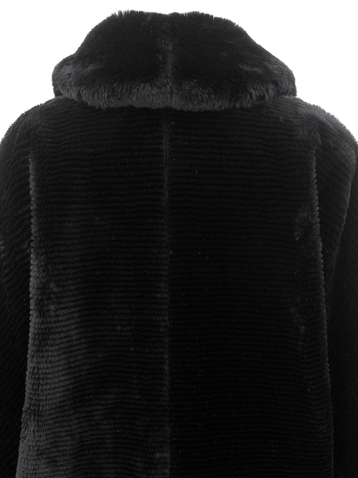 Black fur coat