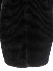 Black fur coat