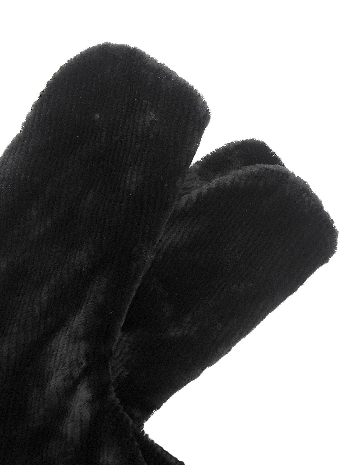 Black fur coat