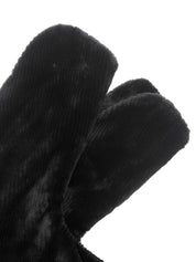Black fur coat