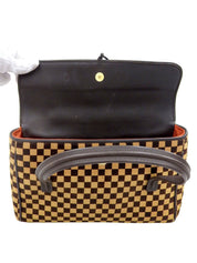 Brown Harako Damier Sauvage Handbag, 2000