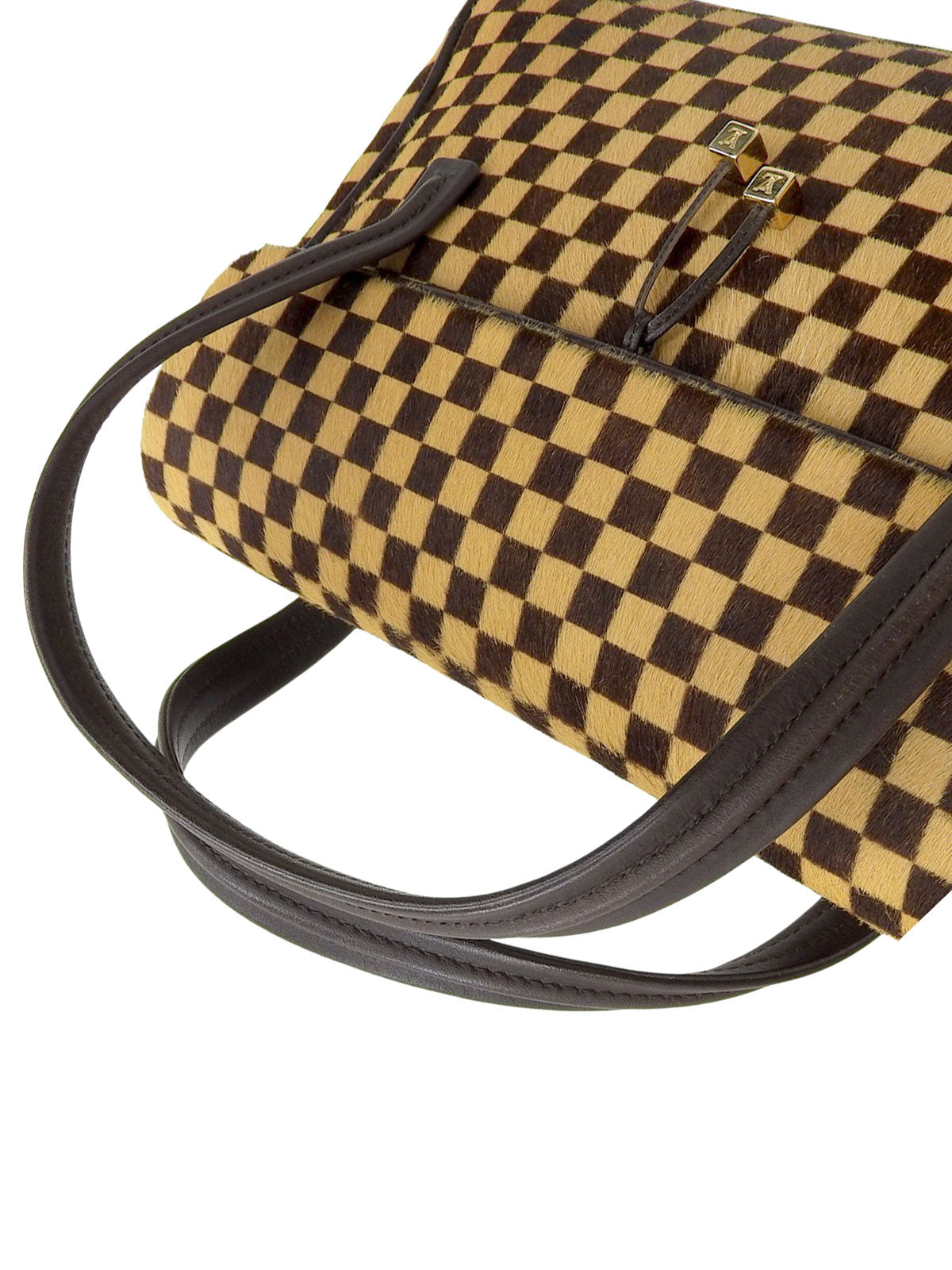 Brown Harako Damier Sauvage Handbag, 2000