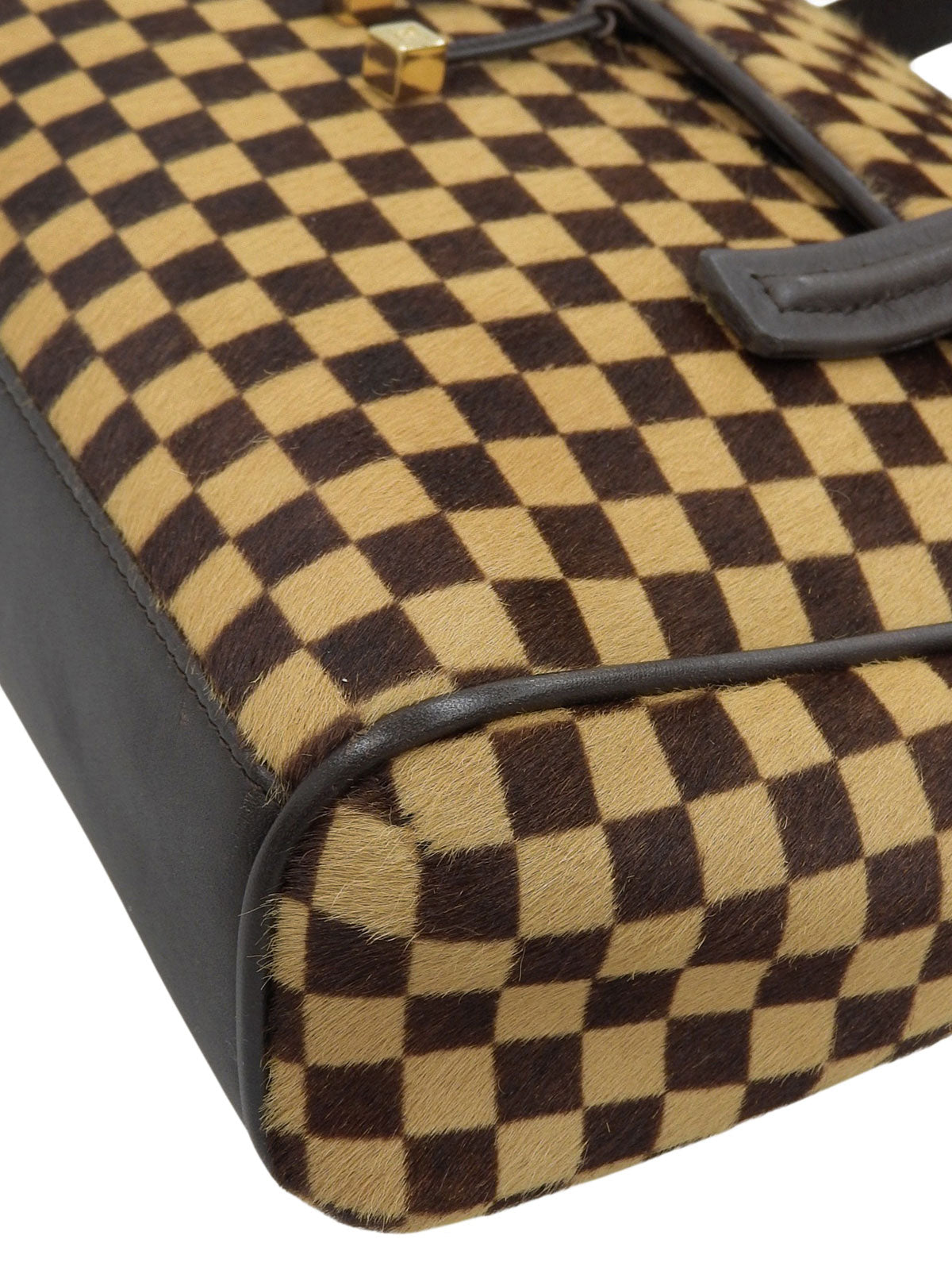 Brown Harako Damier Sauvage Handbag, 2000