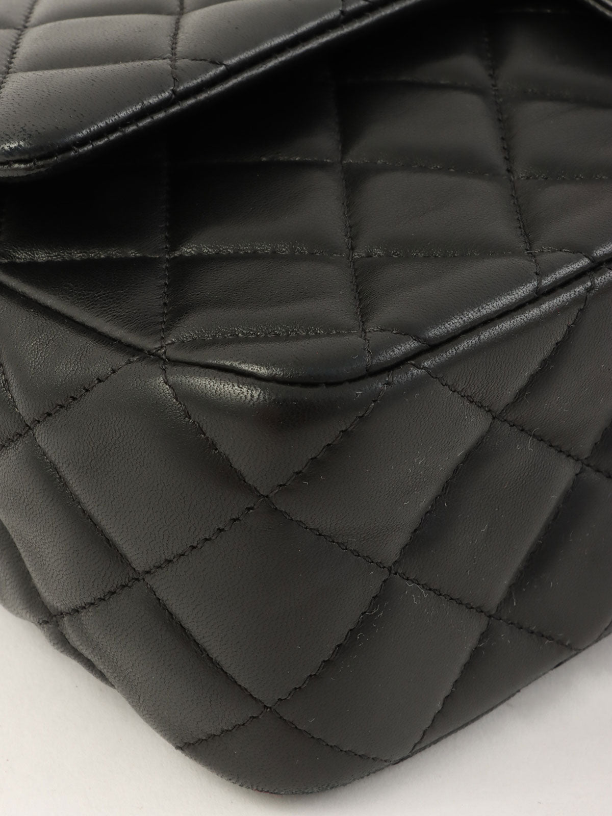 2014年頃製 バレンタイン限定クラシックフラップチェーンバッグ25cm ブラック