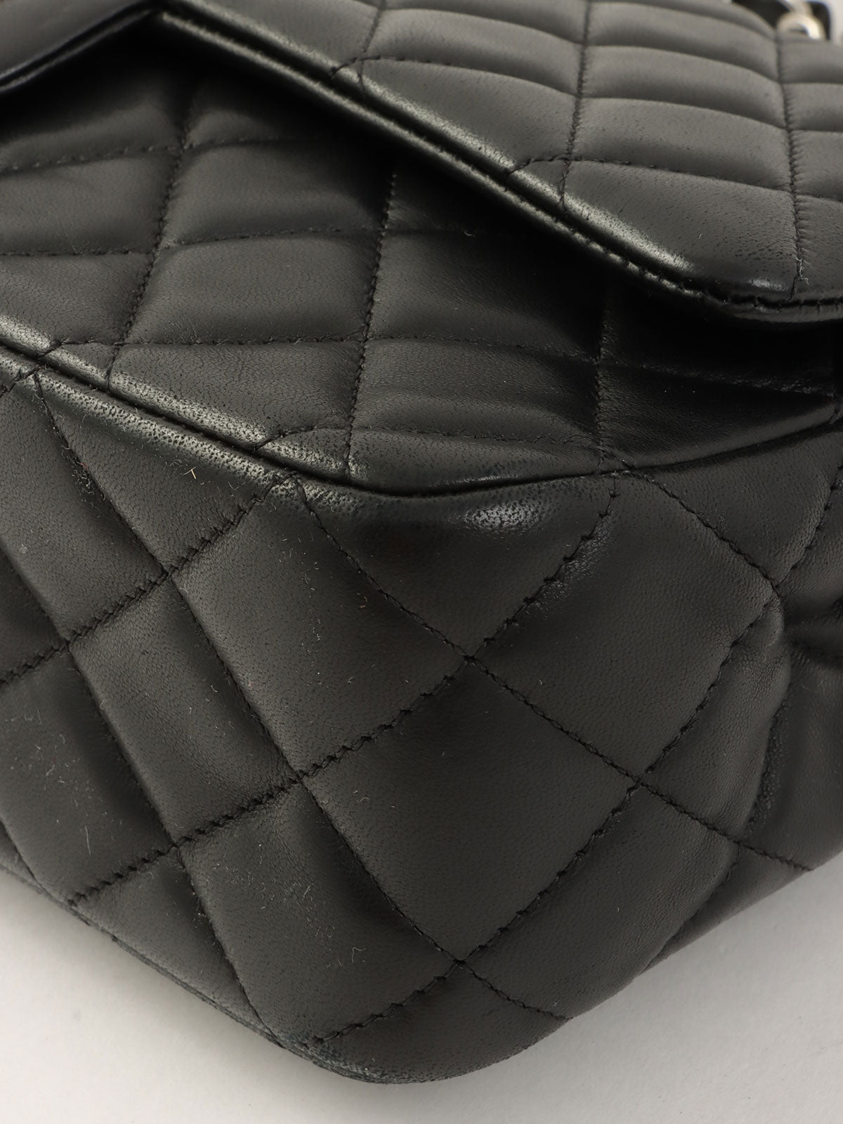 2014年頃製 バレンタイン限定クラシックフラップチェーンバッグ25cm ブラック