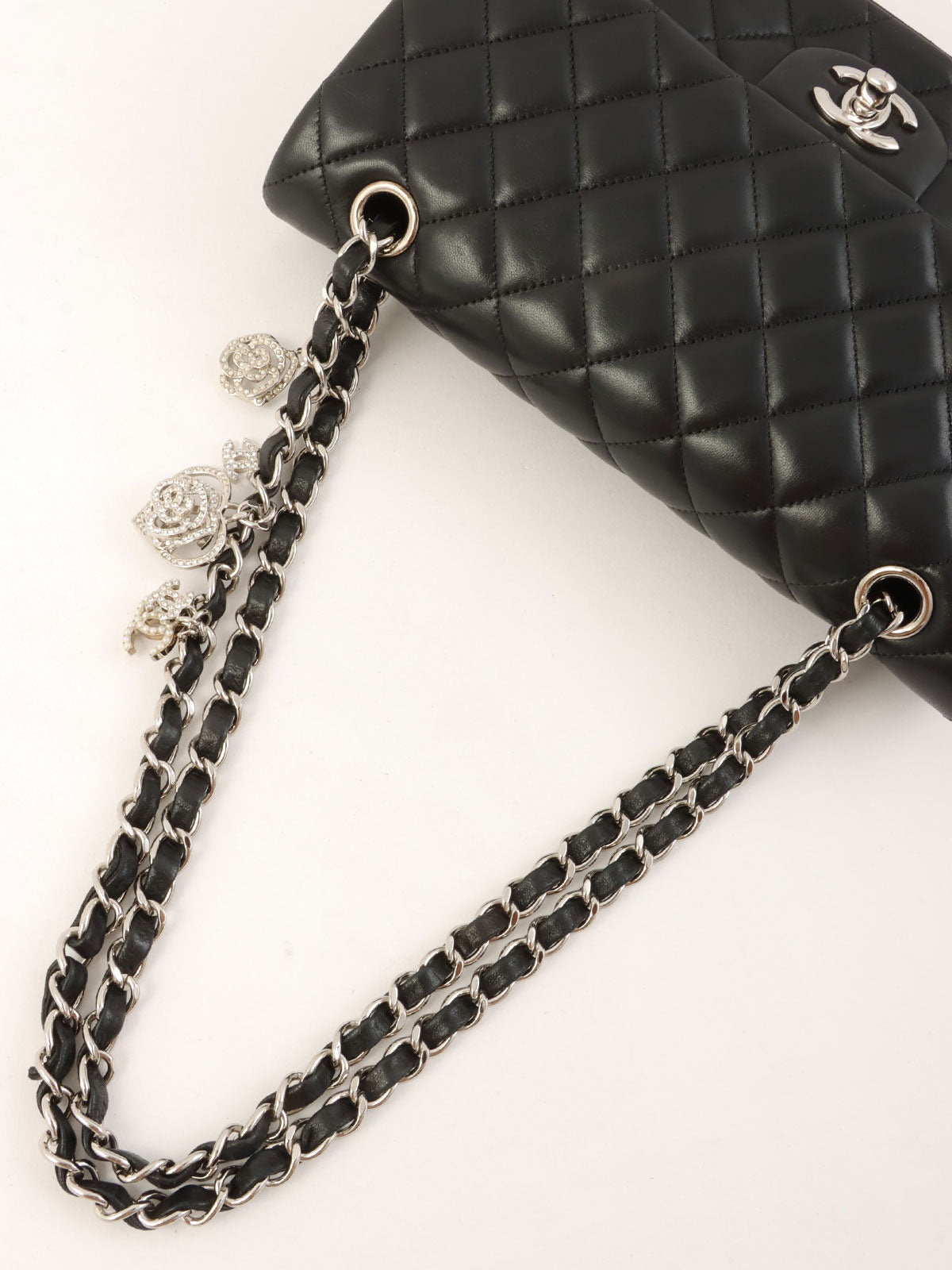 2014年頃製 バレンタイン限定クラシックフラップチェーンバッグ25cm ブラック