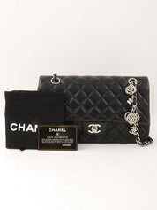 2014年頃製 バレンタイン限定クラシックフラップチェーンバッグ25cm ブラック