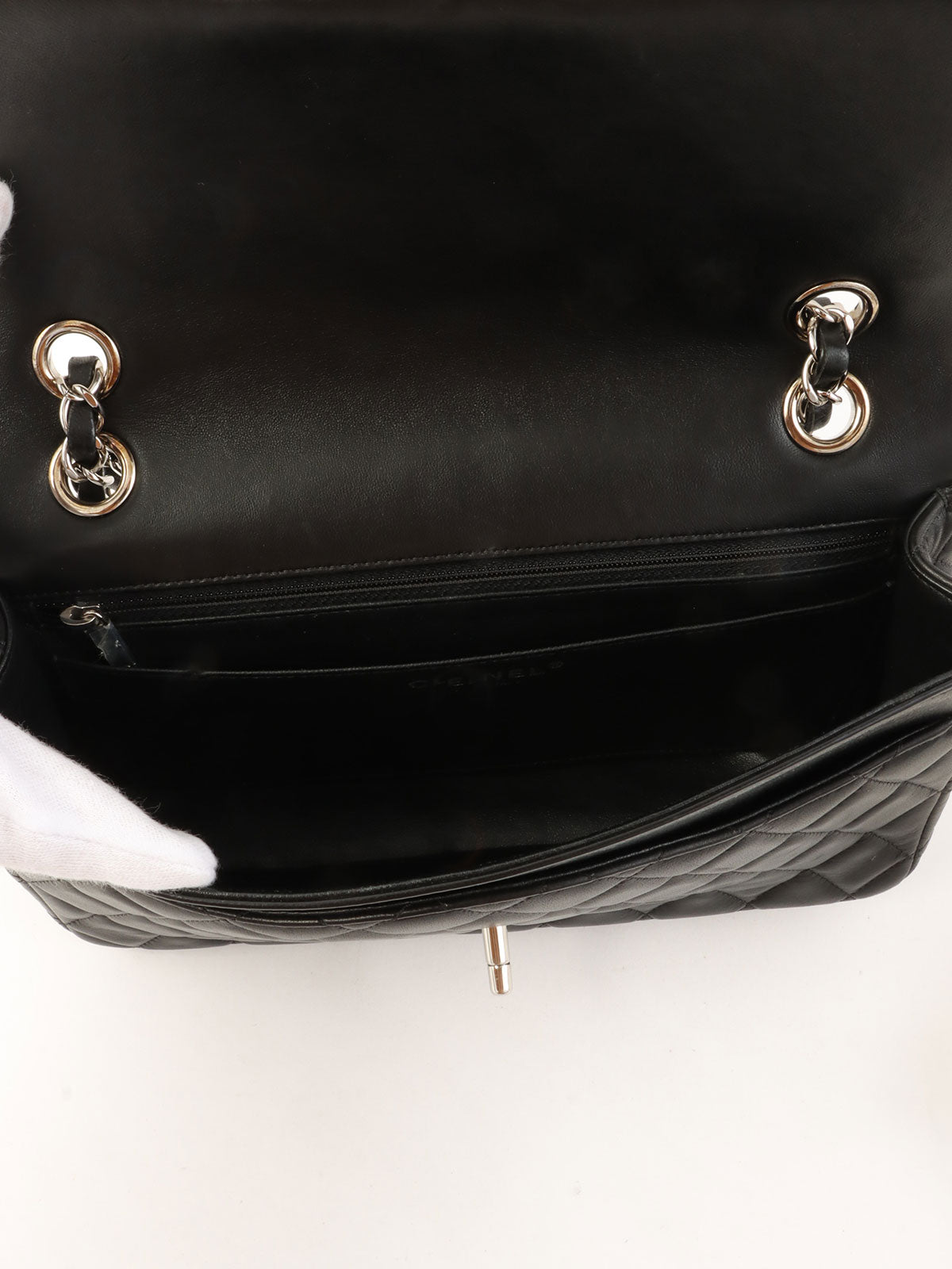 2014年頃製 バレンタイン限定クラシックフラップチェーンバッグ25cm ブラック