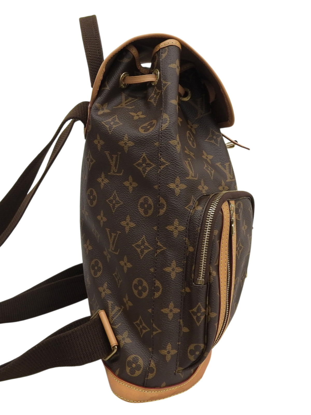 2015年頃製 キャンバスモノグラムサックアドボスフォール ブラウン