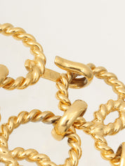 1990年製 CCマークコインチャームチェーンベルト ゴールド