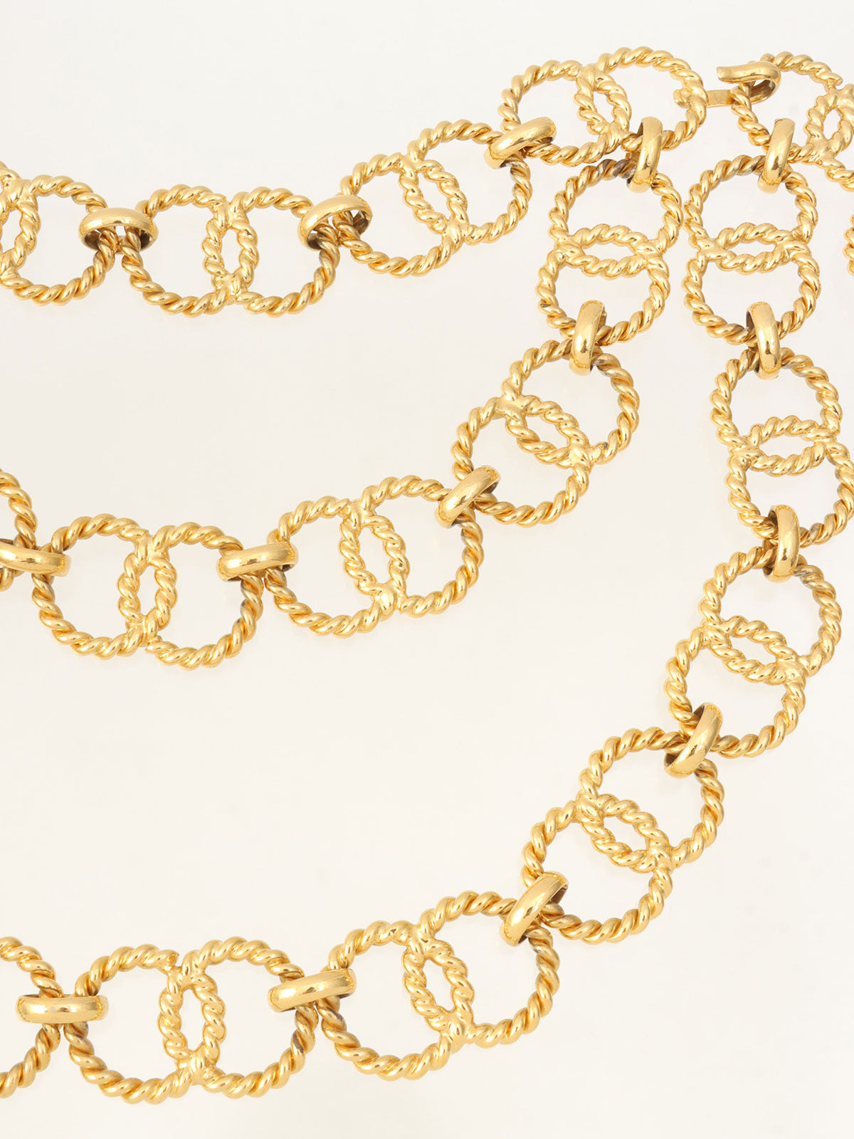 1990年製 CCマークコインチャームチェーンベルト ゴールド