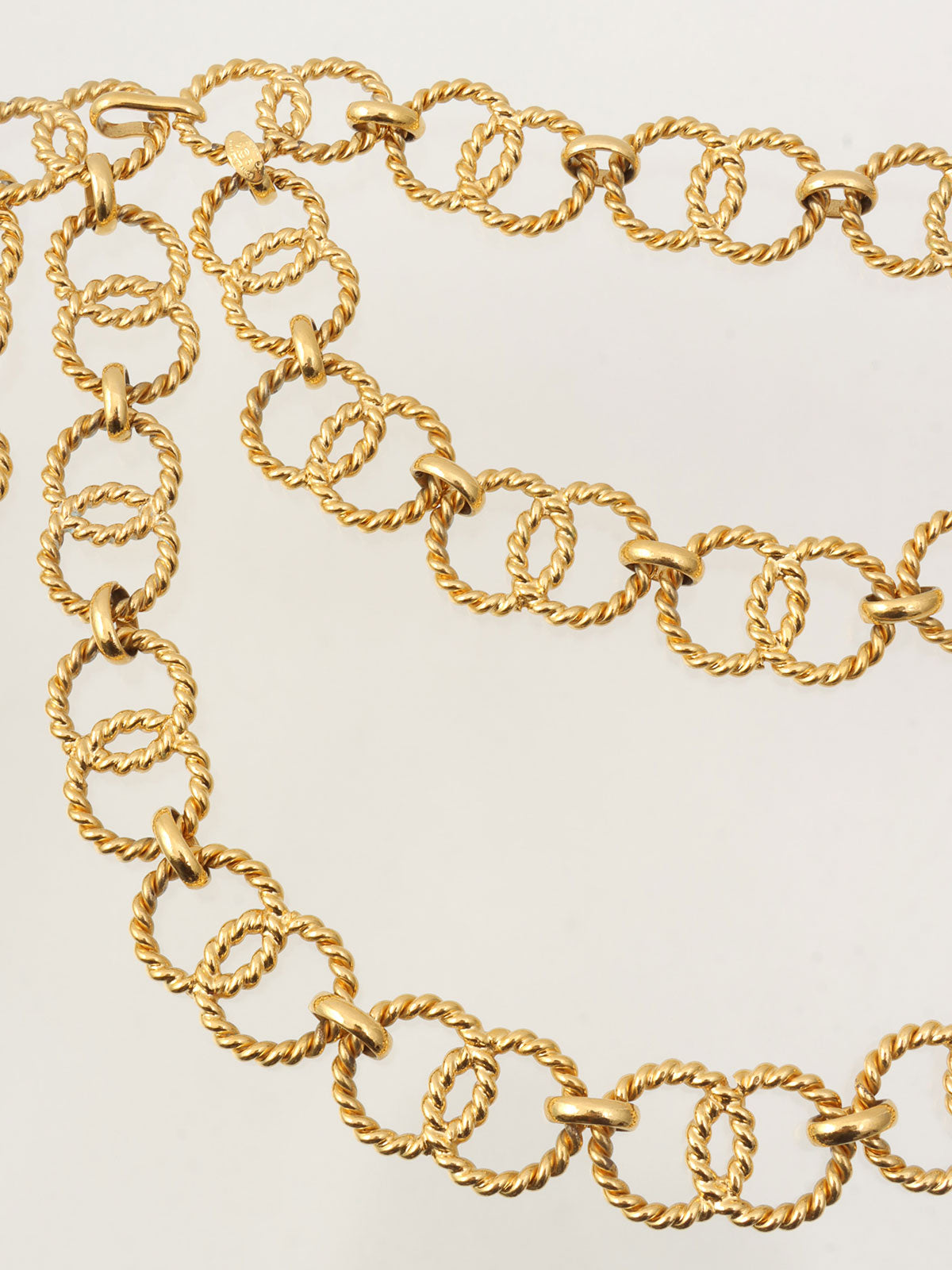 1990年製 CCマークコインチャームチェーンベルト ゴールド