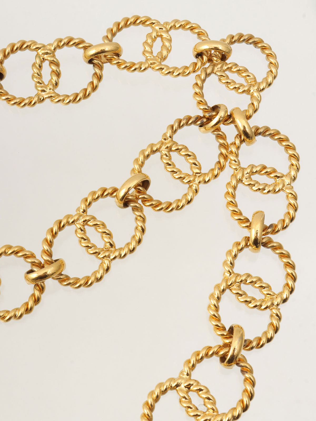 1990年製 CCマークコインチャームチェーンベルト ゴールド