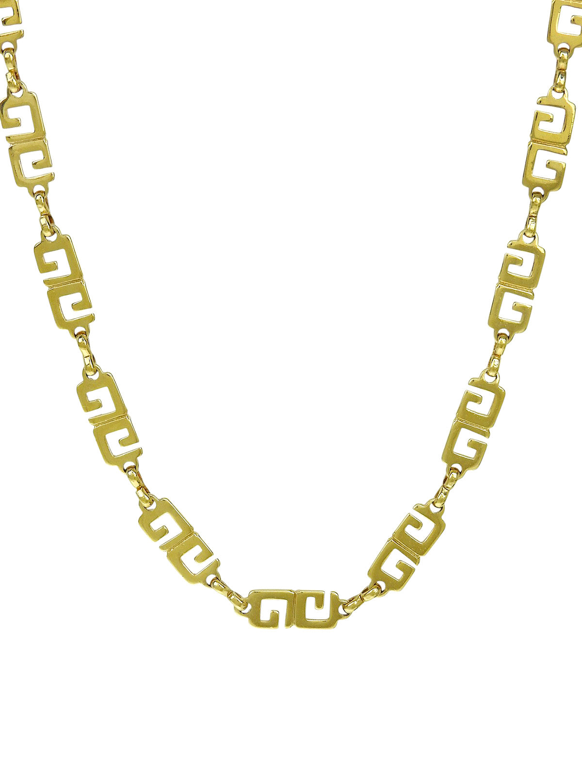 G logo chain necklace in gold