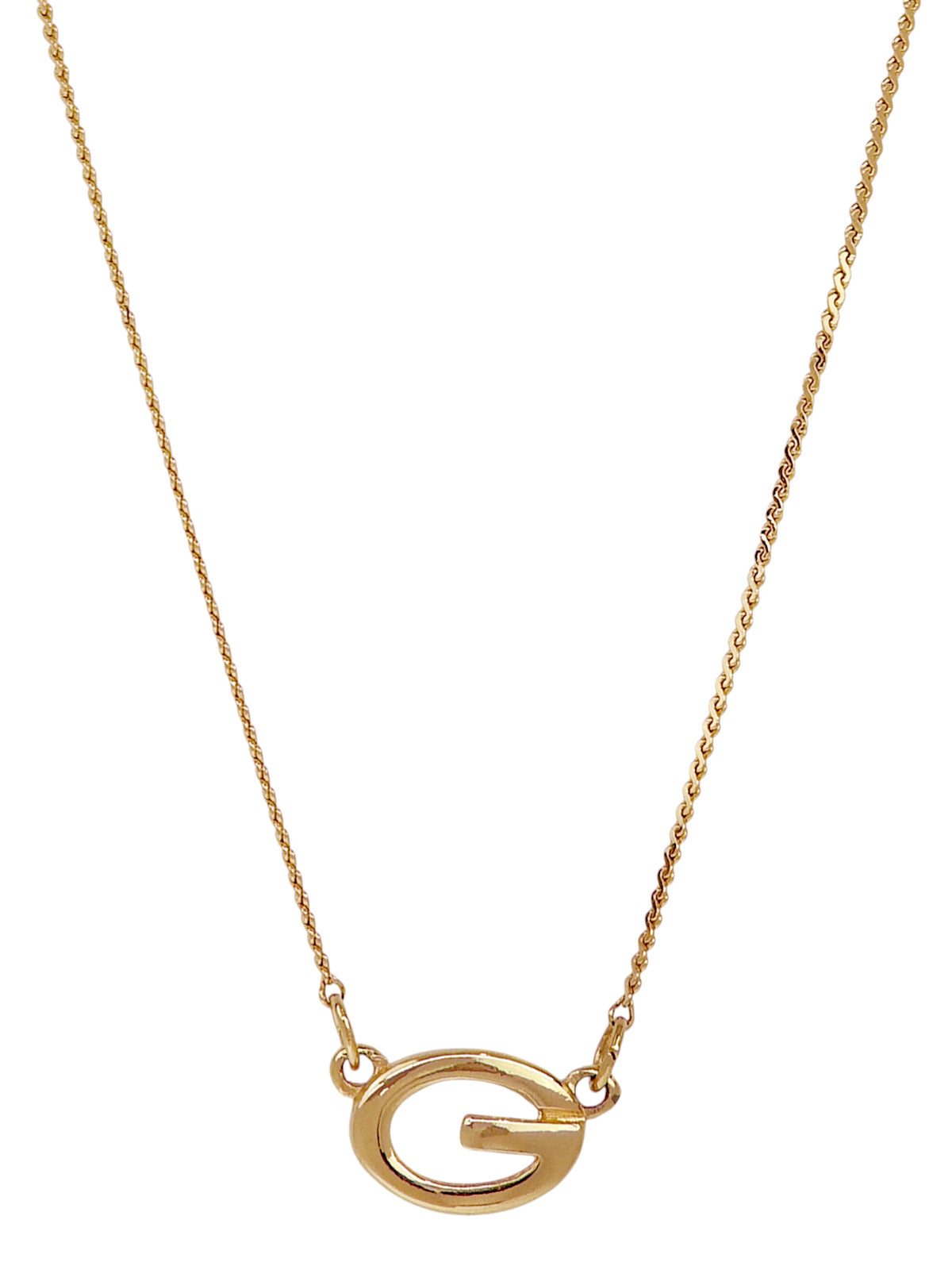 ロゴプレートネックレス ゴールド