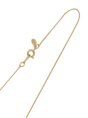 ロゴプレートネックレス ゴールド